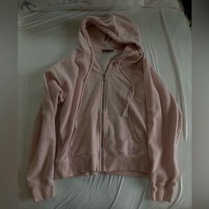 Brandy Melville Baby Pink Oversized Jacket One Size